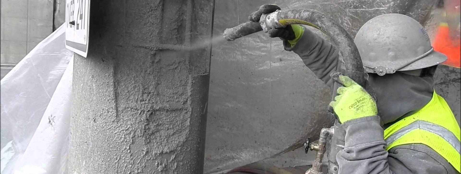Ремонт ж б. Торкретирование Эмако. Торкретирование бетона. Нанесение бетона методом торкретирования. Торкретирование цементная штукатурка.